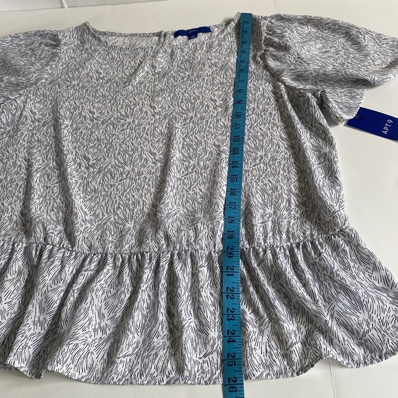 APT 9 RUFFLED PEPLUM TOP NWT SIZE LARGE - Picture 10 of 10